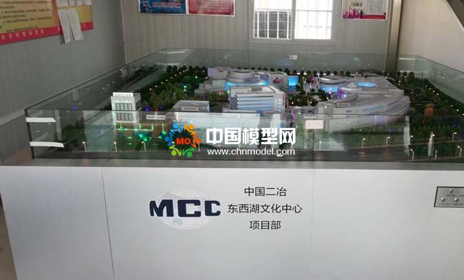 东西湖文化中心沙盘模型