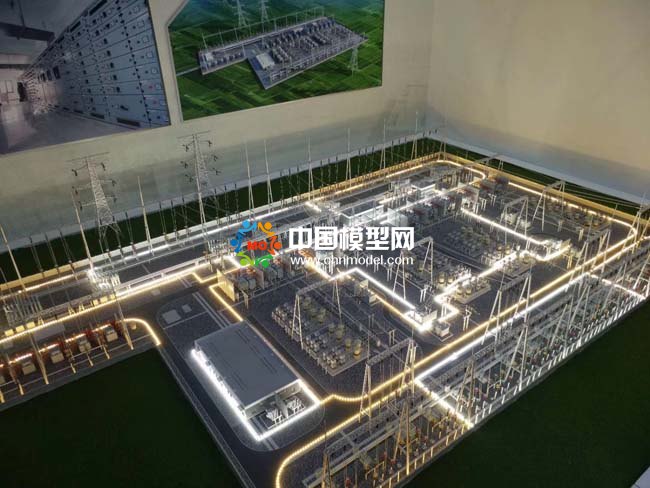 输变电工程220KV变电站沙盘模型