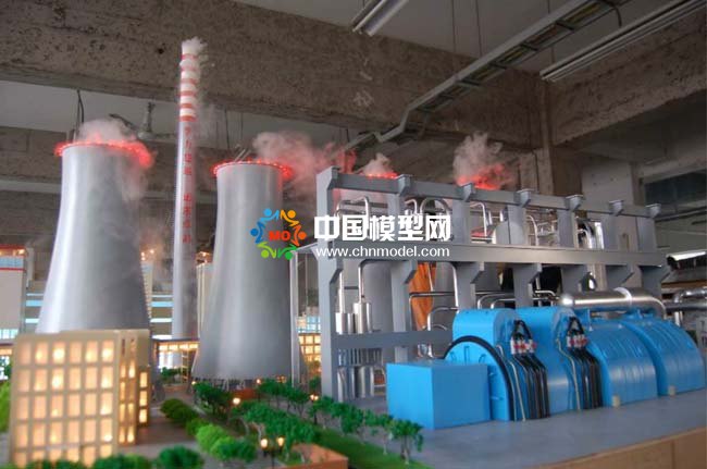 火力发电站沙盘模型