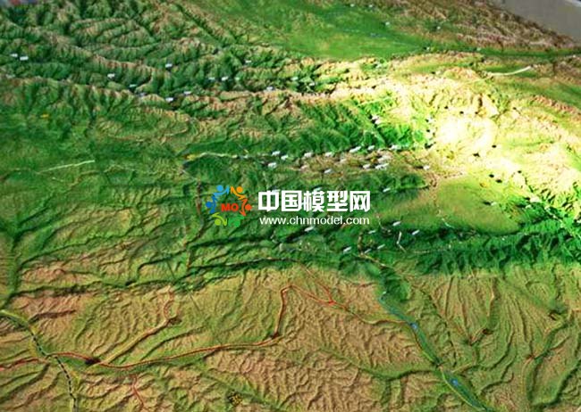 军用地形地貌沙盘模型