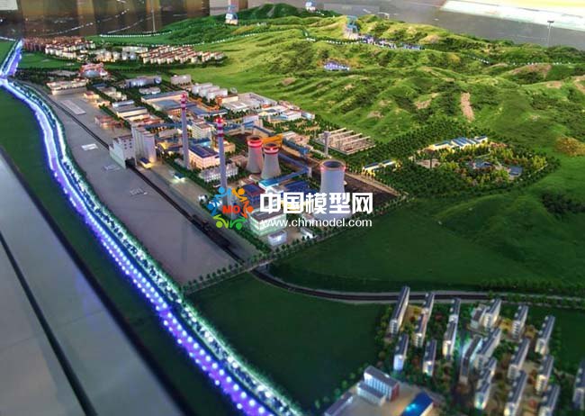 火力发电站沙盘模型