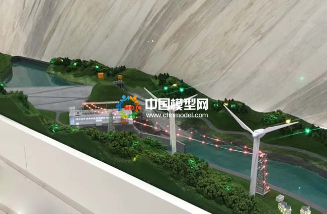 苗尾水电站沙盘模型