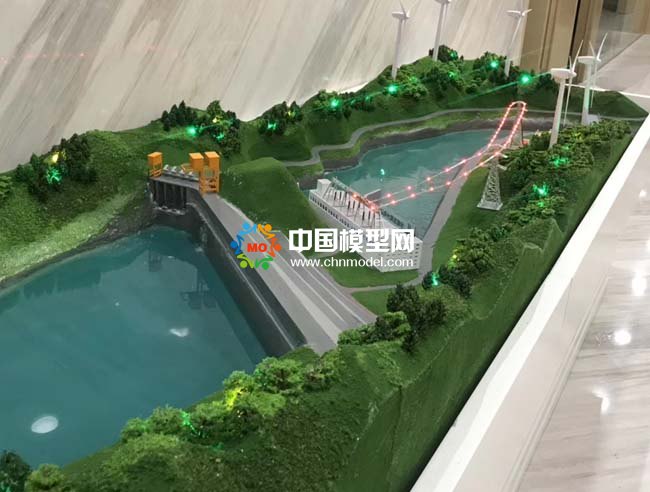 苗尾水电站沙盘模型