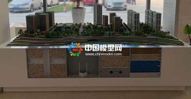海绵城市与市政智能排水管网系统沙盘模型