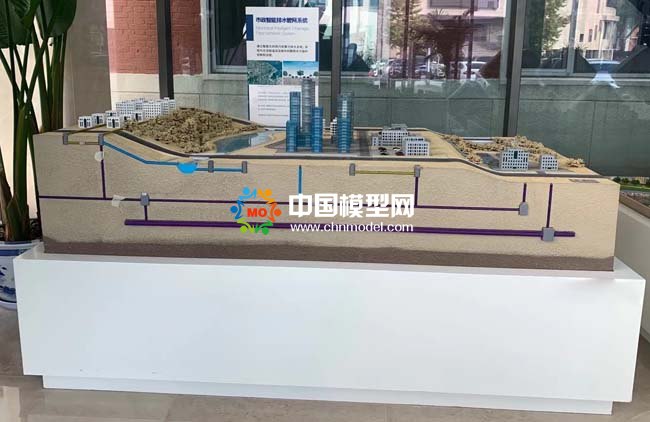 海绵城市与市政智能排水管网系统沙盘模型