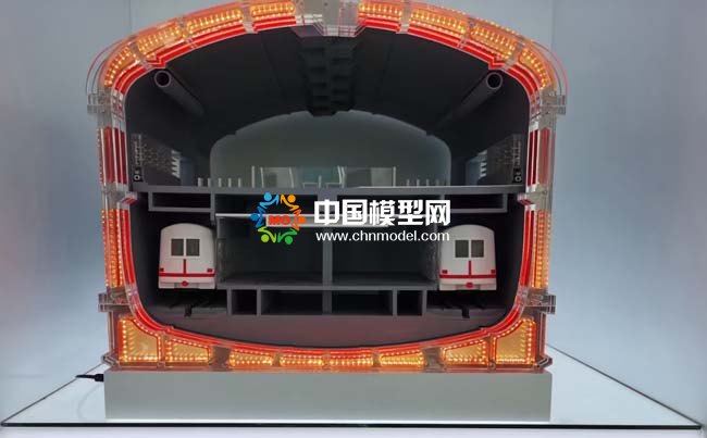 装配式地铁车站沙盘模型