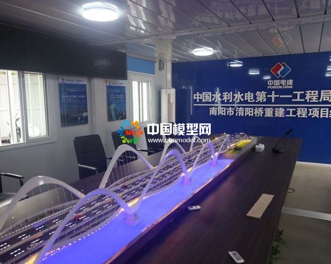 中国电建淯阳桥重建工程沙盘模型