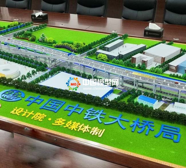 中铁大桥局莫干山路提升改造工程沙盘模型