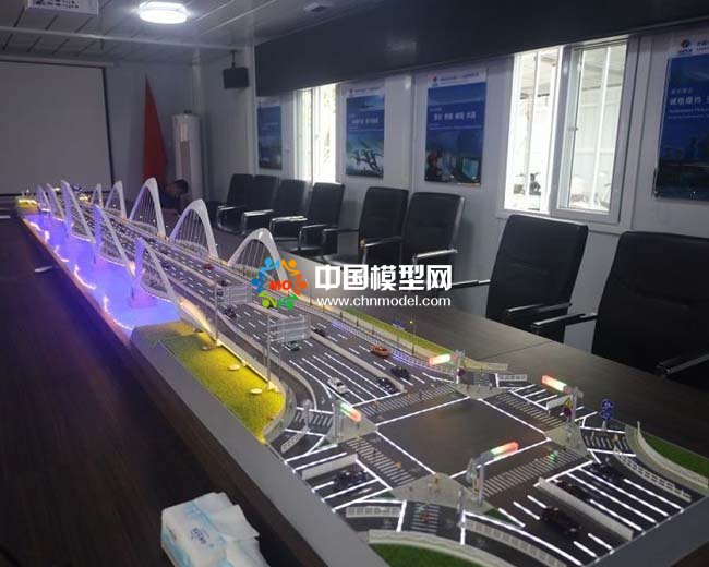 中国电建淯阳桥重建工程沙盘模型