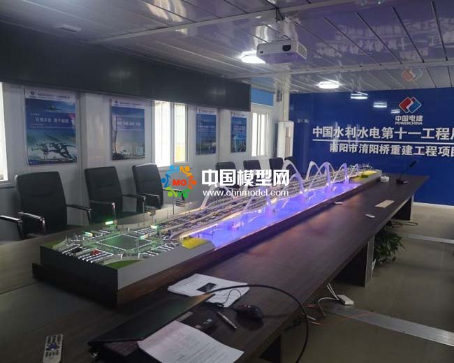 中国电建淯阳桥重建工程沙盘模型