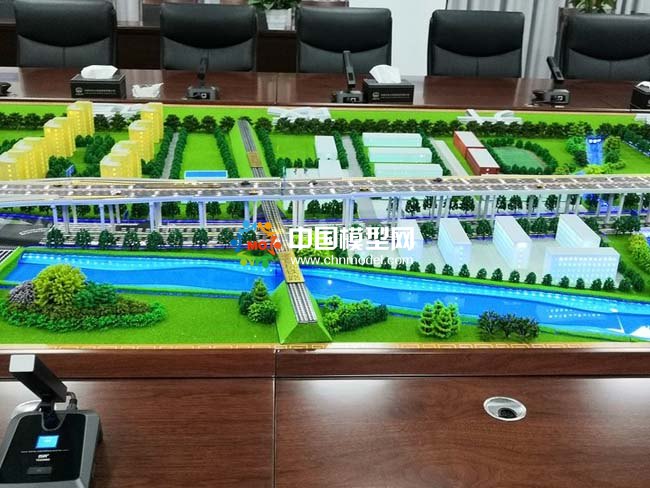 中铁大桥局莫干山路提升改造工程沙盘模型