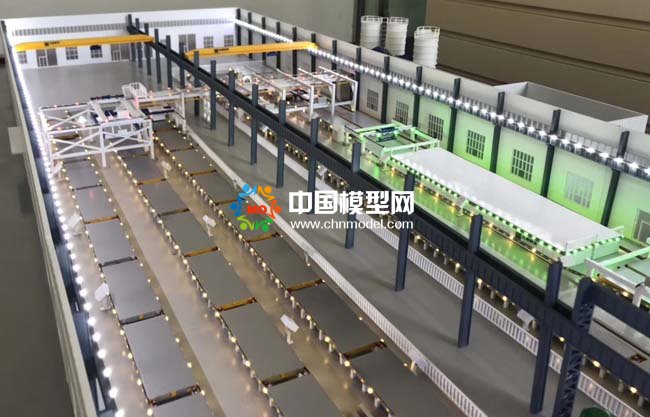 装配式建筑整体解决方案生产基地沙盘模型