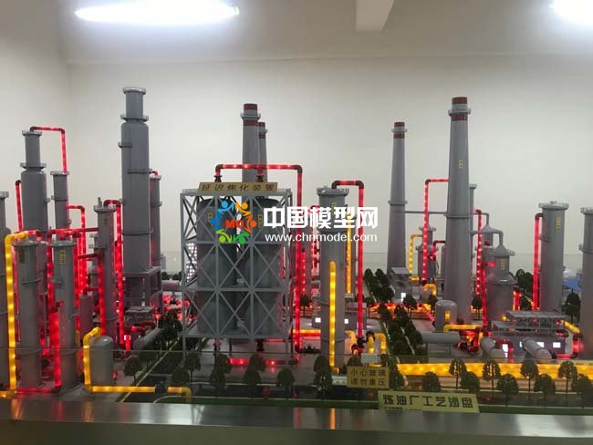 石油开采与炼油厂工艺沙盘模型