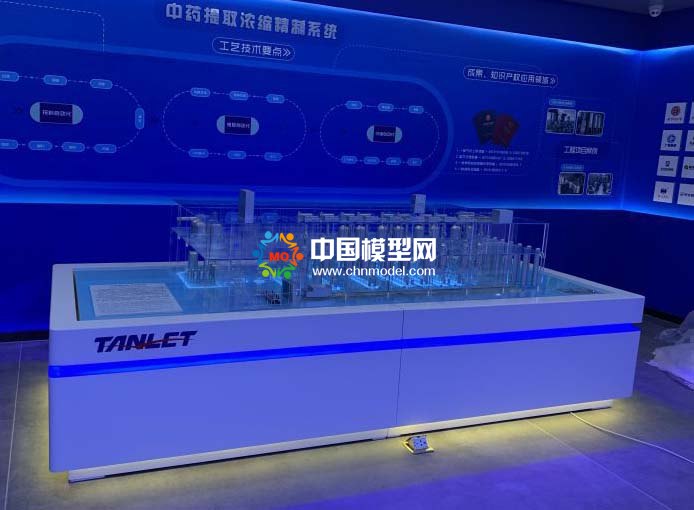 中药提取浓缩精制系统沙盘模型