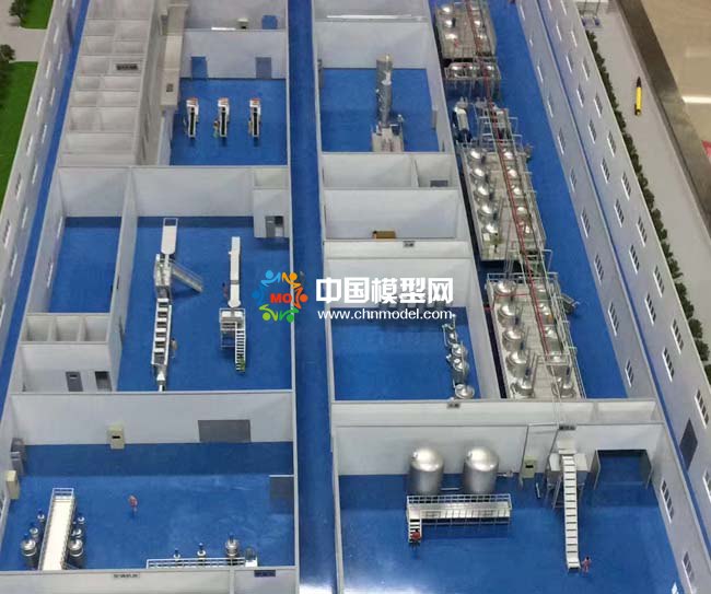 甲鱼深加工车间沙盘模型
