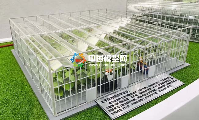 文洛型连栋温室大棚沙盘模型