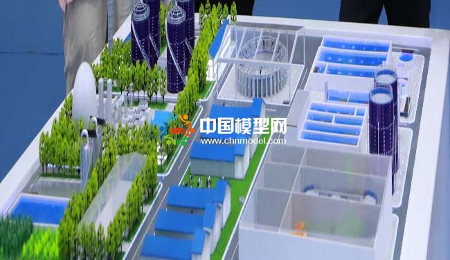 牧场养殖废弃物多元化协同处理沙盘模型