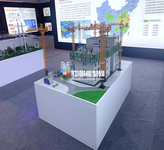 装配式建筑施工场景沙盘模型