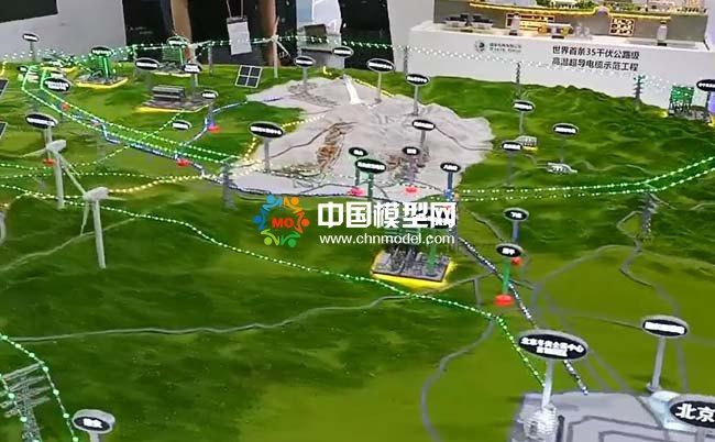 领先世界的柔性直流电网沙盘模型