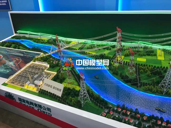 国家电网西电东送沙盘模型