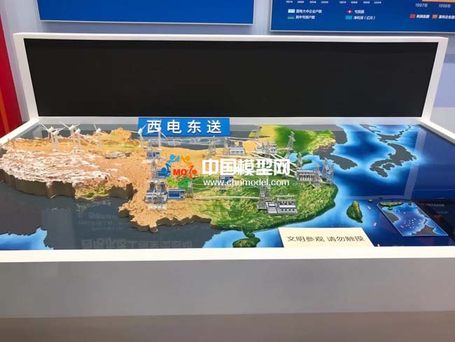 国家电网西电东送沙盘模型