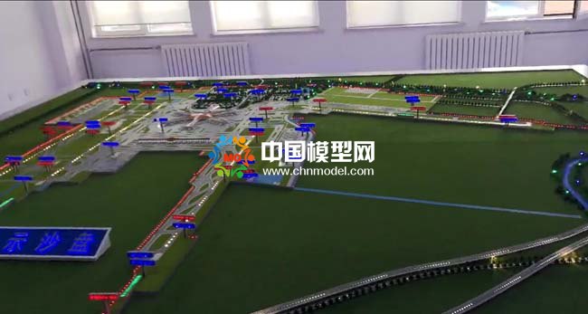空中交通管理局大兴机场沙盘模型