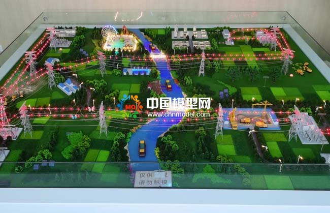 火力发电厂电网输变电沙盘模型