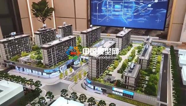 绿城沁园楼盘建筑模型
