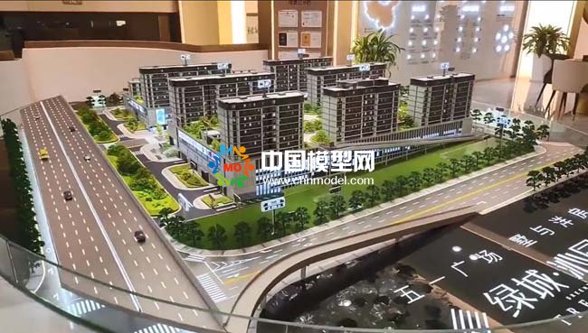 绿城沁园楼盘建筑模型