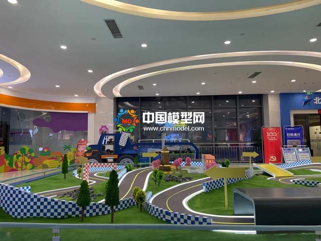 越野赛道沙盘模型