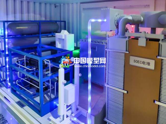电解水制氢沙盘模型
