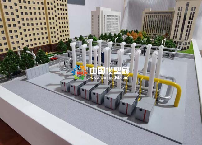 污水源热泵系统沙盘模型