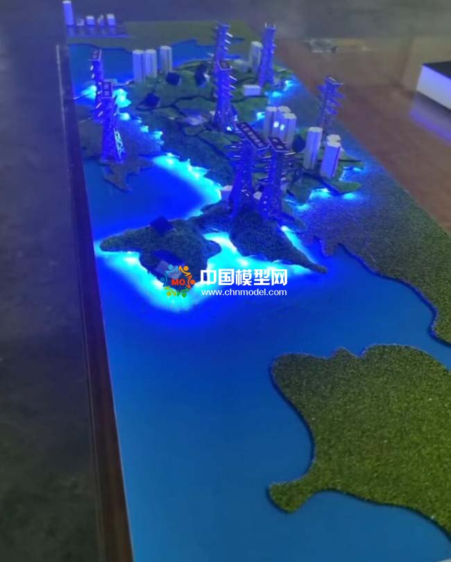 零碳电力能源分布沙盘模型