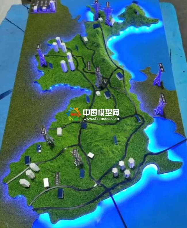 零碳电力能源分布沙盘模型