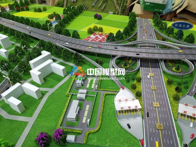 S43呼和浩特机场高速公路沙盘模型
