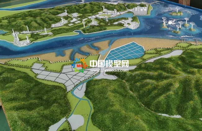 宁海县强蛟镇人文旅游规划沙盘模型