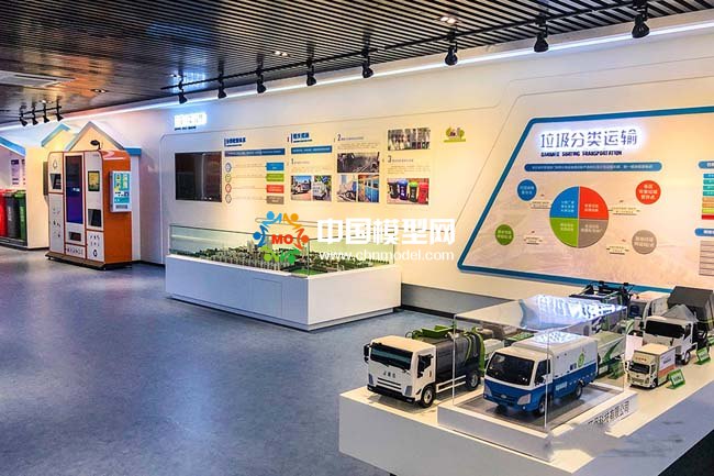 垃圾分类处理沙盘模型，垃圾分类展示教育沙盘模型