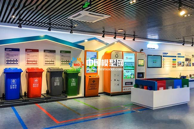 垃圾分类处理沙盘模型，垃圾分类展示教育沙盘模型