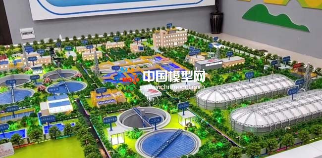 现代化污水处理厂沙盘模型处理过程解读