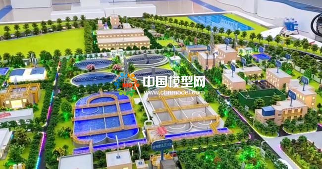 现代化污水处理厂沙盘模型处理过程解读
