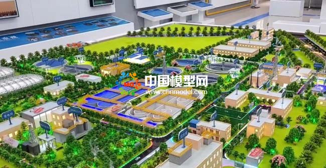 现代化污水处理厂沙盘模型处理过程解读
