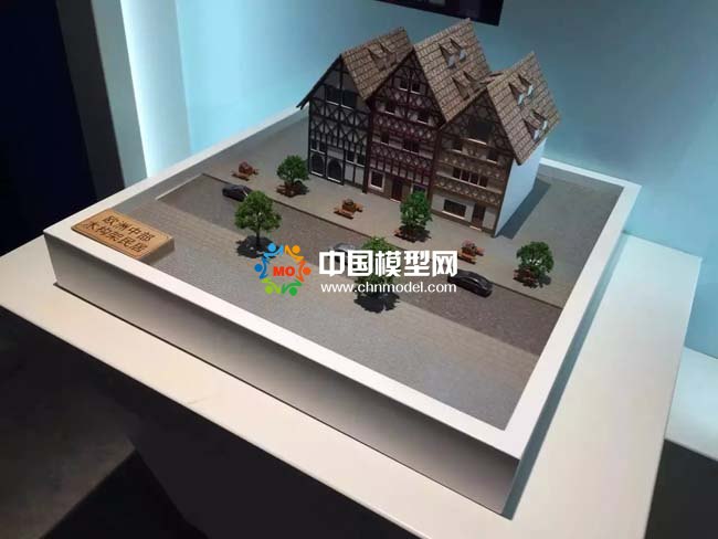 欧洲中部木架构民居建筑模型