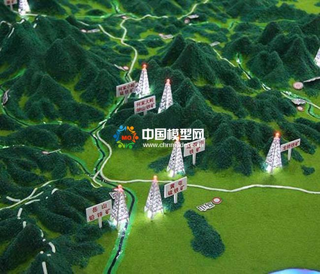 地质矿产勘测沙盘模型