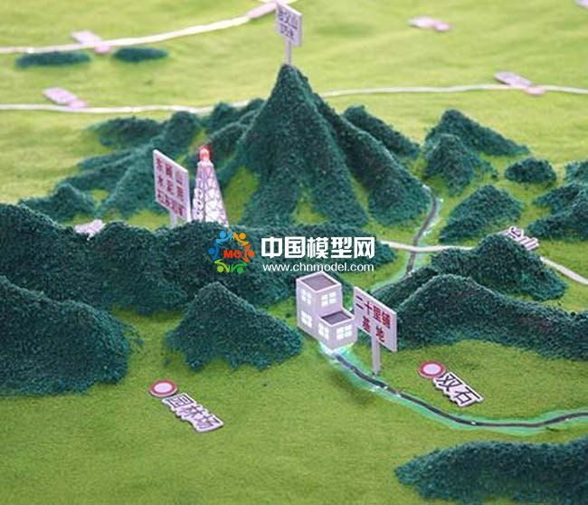 地质矿产勘测沙盘模型