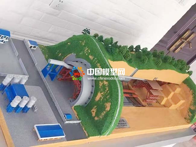 隧道施工场景沙盘模型
