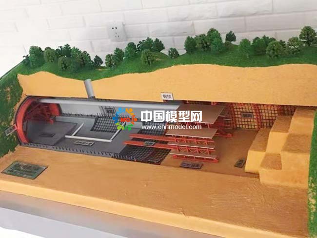 隧道施工场景沙盘模型