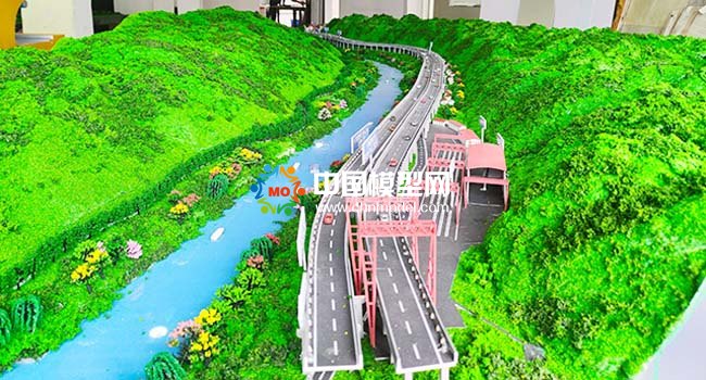 高速公路建设沙盘模型集锦