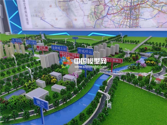 成都轨道交通三十号线沙盘模型