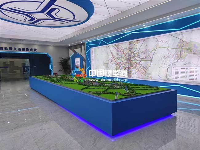 成都轨道交通三十号线沙盘模型