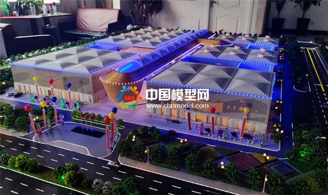 呼伦贝尔国际会展中心建筑模型